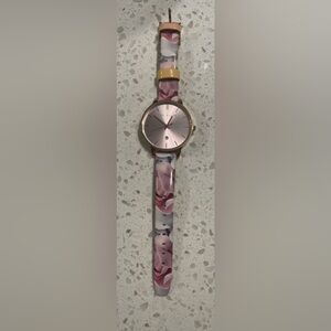 Beautiful  Ted Baker Watch rose gold and flowers
